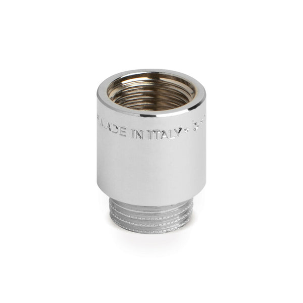 verlengstuk messing/chroom 3/4"MF 80 mm