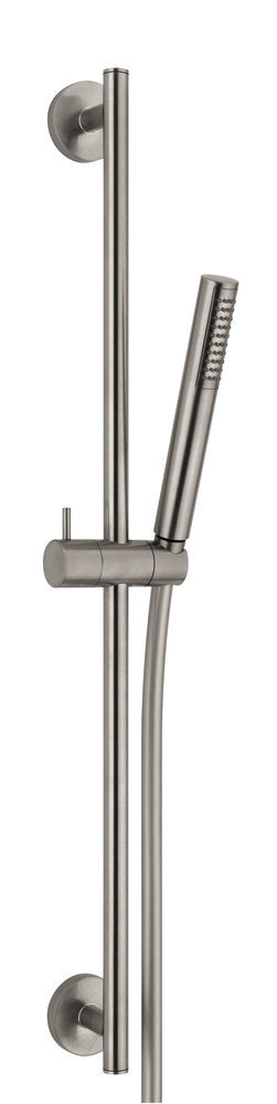 Van Marcke Nero doucheset stang 60-70cm 1jet flexibel PVC 150cm brushed nikkel