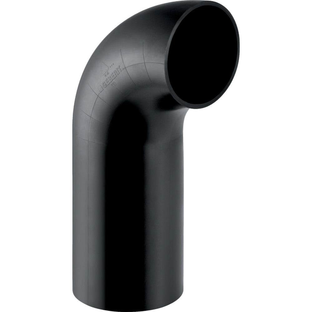 Geberit afvoer PE fitting bocht 90° grote radius 50
