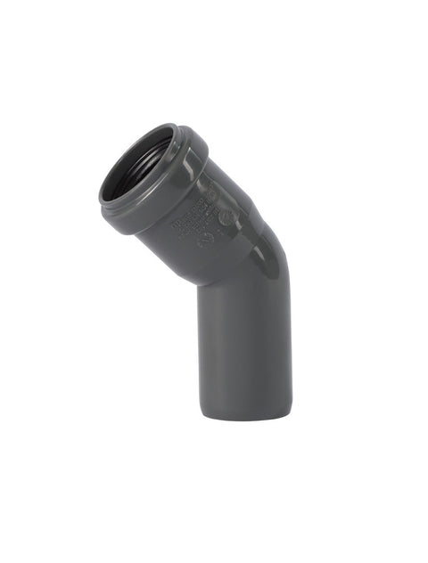 Ostendorf Kunststoffe HT-Safe B bocht 45° PP D 90 mm grijs