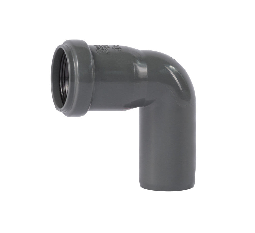 Ostendorf Kunststoffe HT-Safe B bocht 87° PP D 125 mm grijs