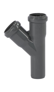 Ostendorf Kunststoffe HT-Safe EA té 45° polypropylène D 32 mm gris