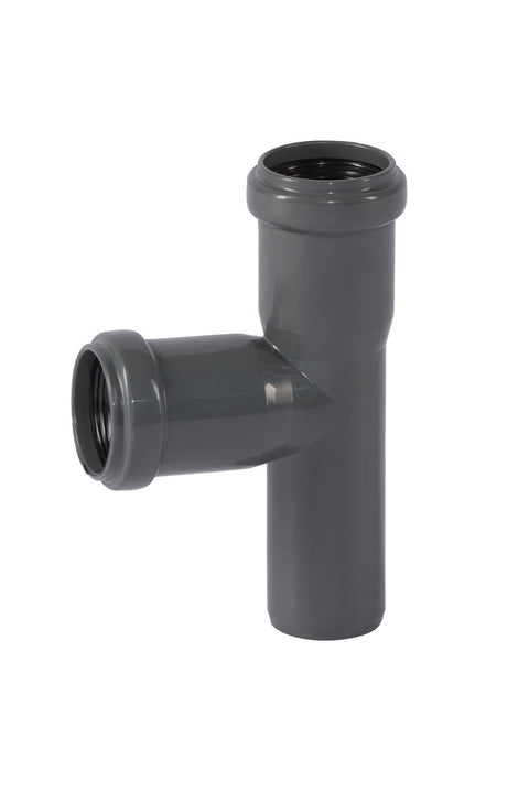 Ostendorf Kunststoffe HT-Safe EA T-stuk 87° polypropyleen D50 mm grijs