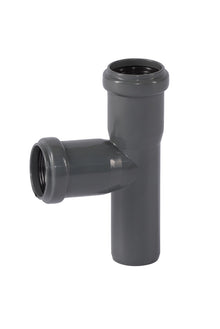 Ostendorf Kunststoffe HT-Safe EA té-réduit 87° polypropylène D 90/50 mm gris
