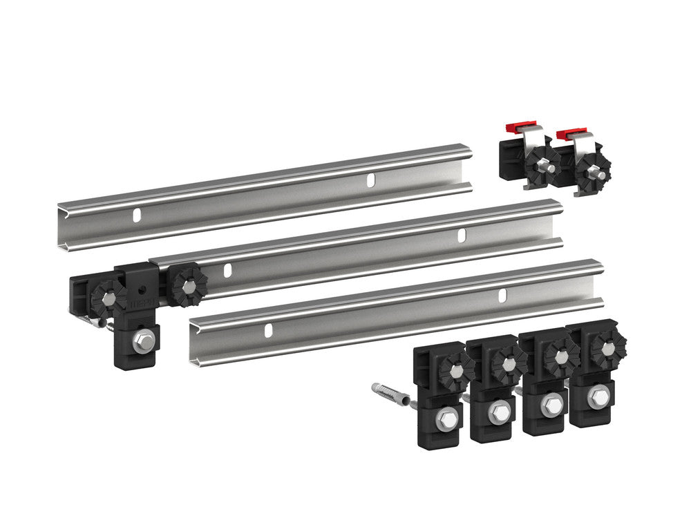 Mepa wandrail voor badkuipen staal/acryl 3 stuks 700mm