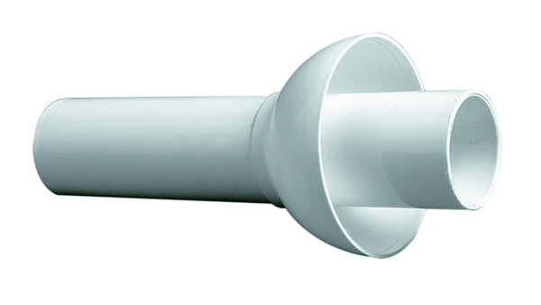 Nicoll buis en rozet voor lavabo-bidet-gootsteen PP wit L180mm D40mm