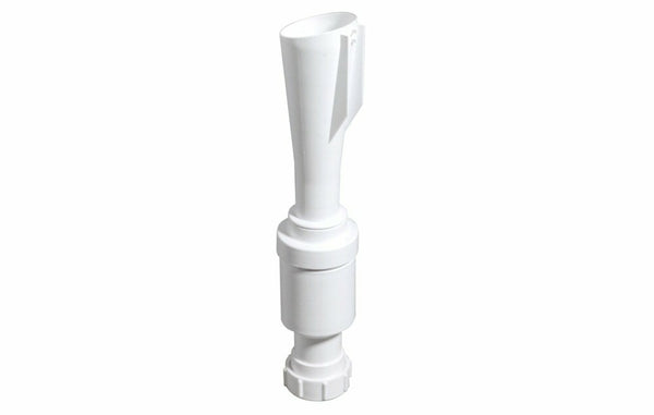 Mc Alpine siphon entonnoir D40mm garde d'eau 60mm PP blanc