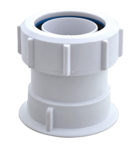 Mc Alpine overgangstuk van lood naar PVC 5/4"xD32mm PP -wit