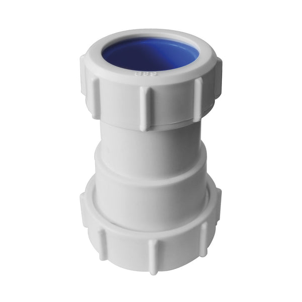 Mc Alpine pièce de transition de plomb à PVC 5/4"xD40mm PP blanc