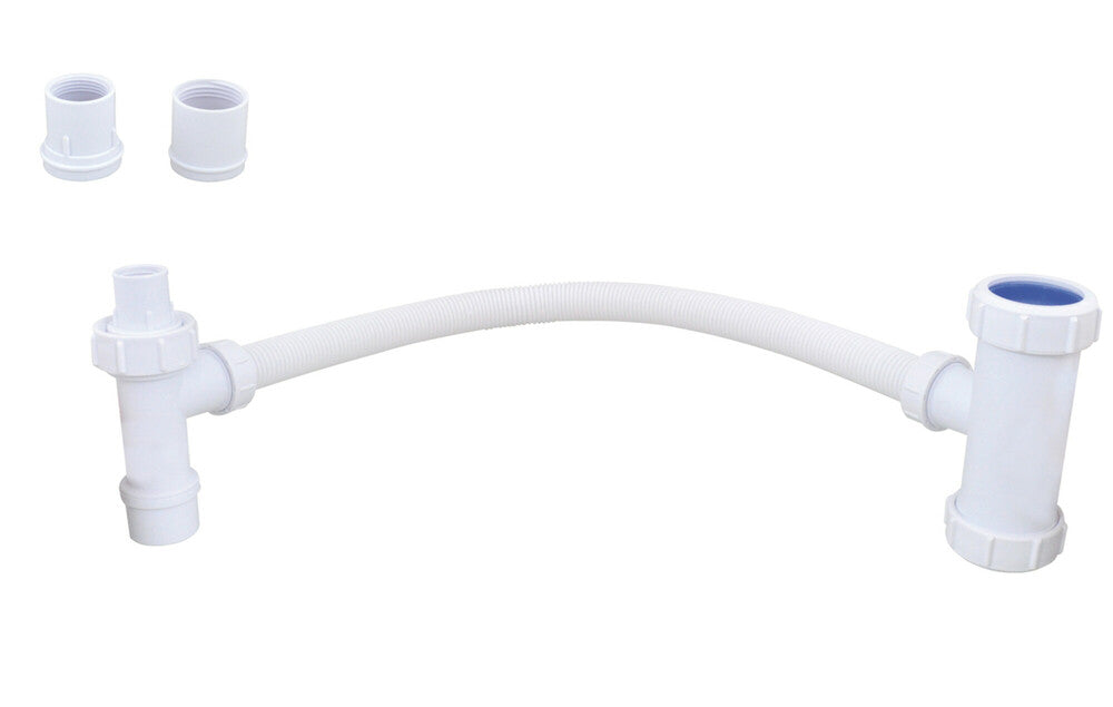 Mc Alpine Ventadrip boileraansluitset 40x40mm PP wit