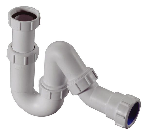 Mc Alpine siphon universel (S/P/Q) 5/4" x 32 mm PP blanc