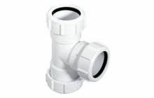 Mc Alpine Té pour 2x D40mm et sur un flexible D25mm PP blanc