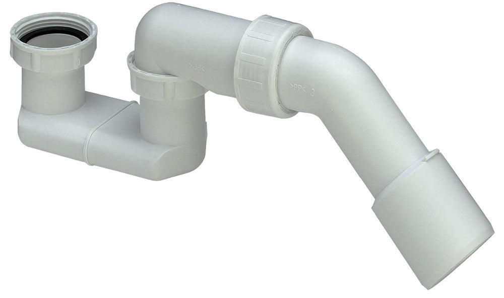 Viega badsifon met afvoeropening 6/4" en afvoerbocht 45° D40/D50 wit