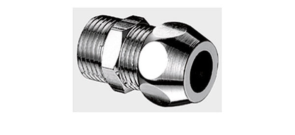 Schell raccord d'alimentation avec filet extérieur droit 1/2"M x D 12 laiton