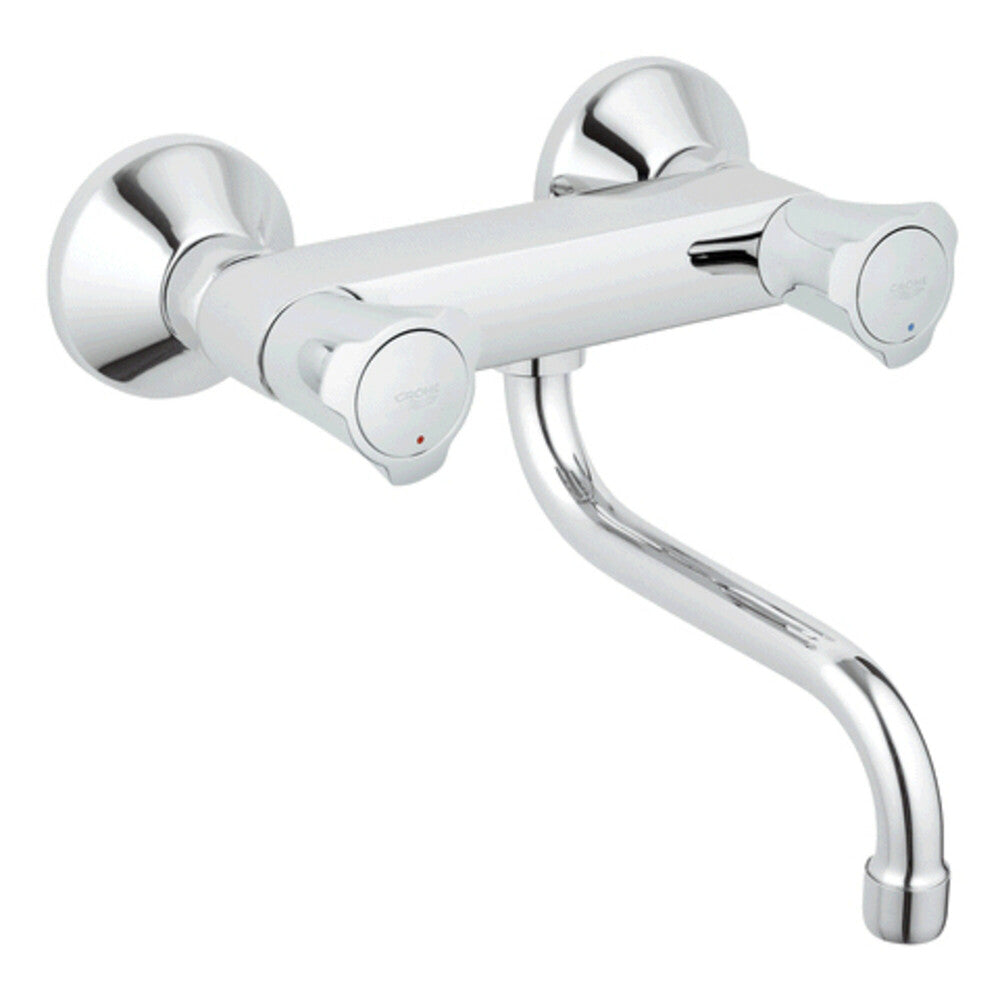 Grohe Costa L keukenmengkraan 2-greeps wand Longlife draaibaar chroom