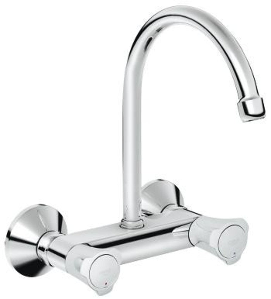 Grohe Costa L keukenmengkraan 2-greeps wand Longlife draaibaar schroefrozet