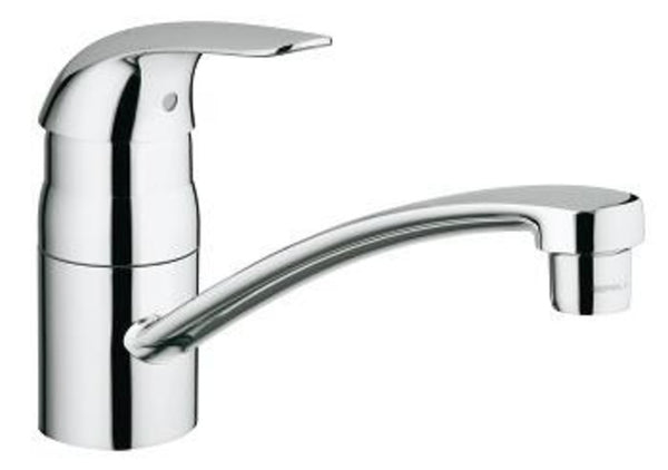 Grohe Euroeco mitigeur évier monotrou SilkMove bec mobile chromé