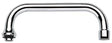 Grohe draaibare buisuitloop U-uitloop sprong 200mm messing