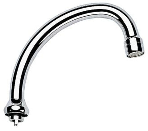 Grohe draaibare buisuitloop H-uitloop sprong 140mm met aanslag messing