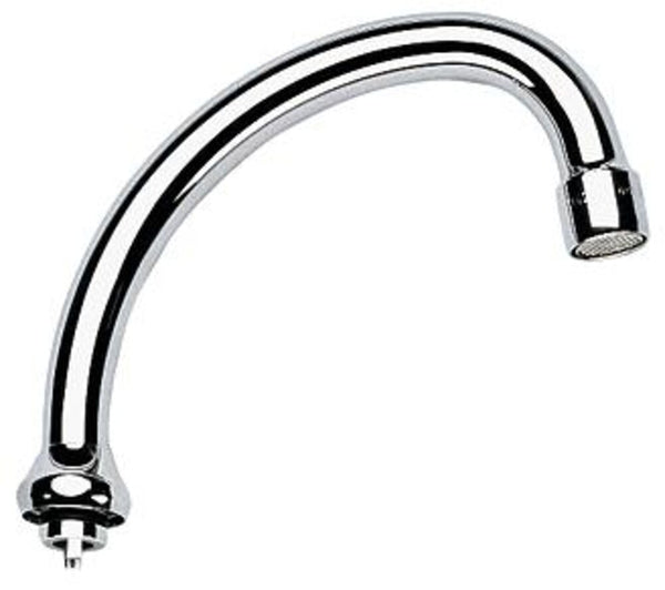 Grohe draaibare buisuitloop H-uitloop sprong 140mm met aanslag messing