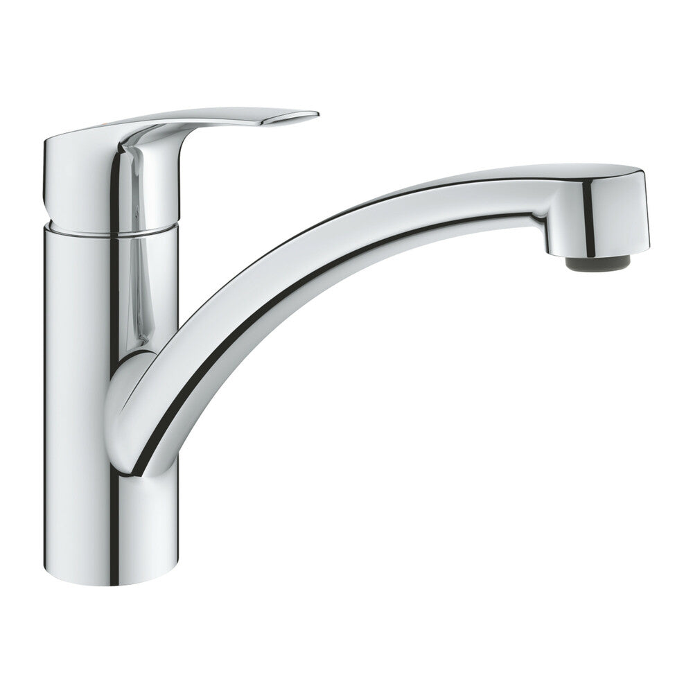 Grohe Eurosmart keukenmengkraan 1-gats lage uitloop SilkMove StarLight chroom