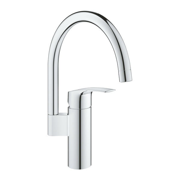 Grohe Eurosmart mitigeur évier monotrou bec haut SilkMove StarLight chromé