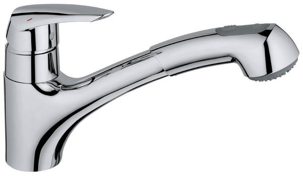 Grohe Eurodisc mitigeur évier monocommande monotrou bec mobile chromé
