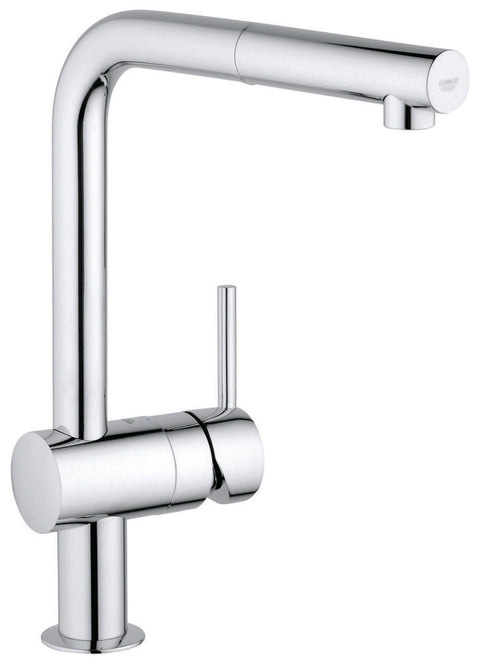 Grohe Minta keukenmengkraan 1-greeps 1-gats L-uitloop chroom