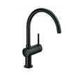 Grohe Minta mitigeur évier monocommande monotrou bec C bec mobile noir