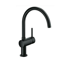 Grohe Minta mitigeur évier monocommande monotrou bec C bec mobile noir