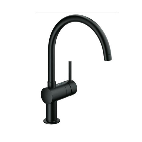 Grohe Minta keukenmengkraan 1-greeps 1-gats C-uitloop zwart