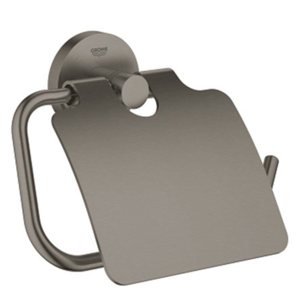 Grohe Essentials wc-rolhouder metaal deksel verborgen montage  hard graphite
