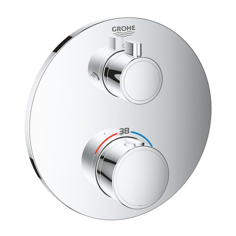 Grohe Grohtherm afwerkingsset douchemengkraan 2 uitgangen rond