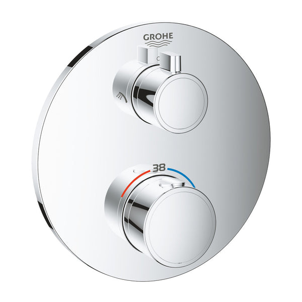 Grohe Grohtherm set de finition mitigeur de douche 2 sorties rond