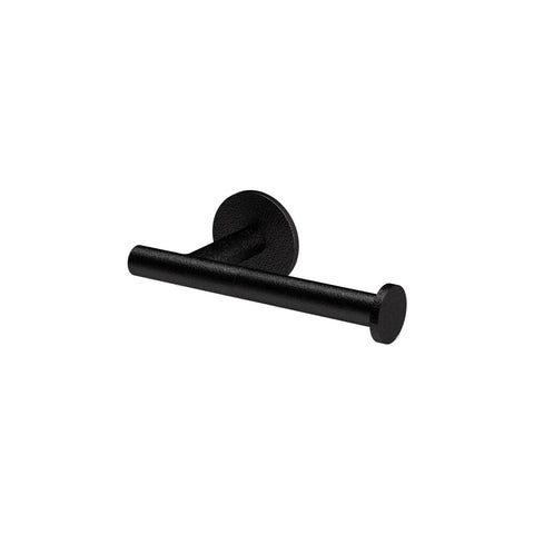 Zucchetti Pan toiletrolhouder Mat zwart gewafeld