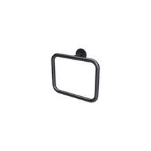 Zucchetti Pan towel holder à anneau matt black lisse