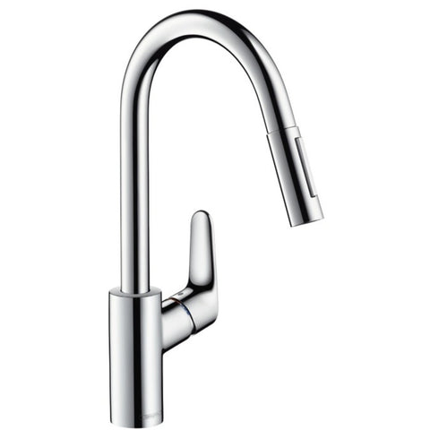 Hansgrohe Focus keukenmengkraan verticale greep MagFit Quick-Connect chroom