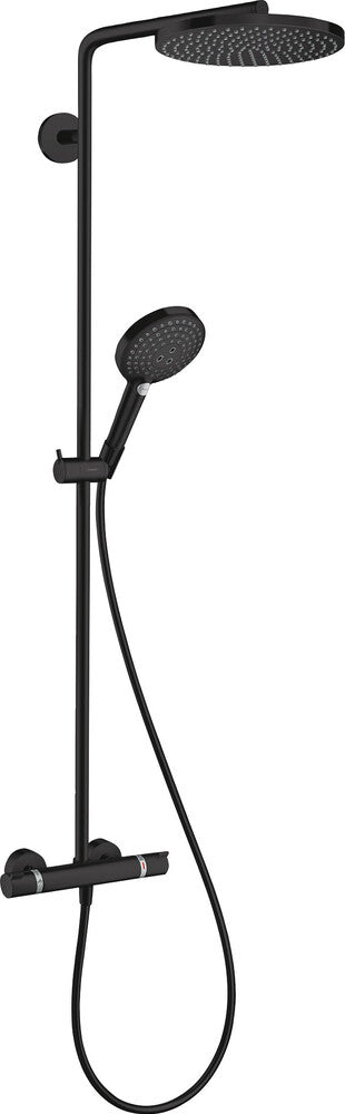 Hansgrohe Raindance S showerpijp 240 1jet PowderRain thermostat matt black
