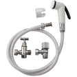 Pack hygiëne-wc kraan Sanitie-Jet flexibele douche hoek stopkraan 4 dichtingen