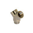 Y-stuk chroom 1/2"F x 1/2"M x 1/2"F