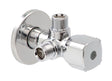 Arco Twin Vitaq A-80 hoekstopkraan 1/2" x 3/8" x 3/8" Belgaqua