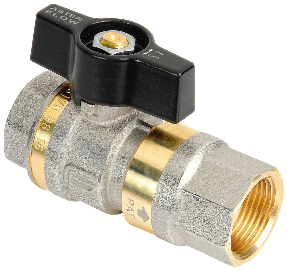 Effebi Aster Flow bolkraan met terugslagklep 1/2" ACS gekeurd
