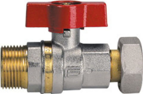 Effebi Aster stopkraan recht 3/4" M-3/4" ACS