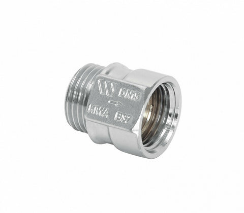 Watts Industries NN 15 keerklep kunststof werkdruk 10 bar 90°C 1/2"Mx1/2"F
