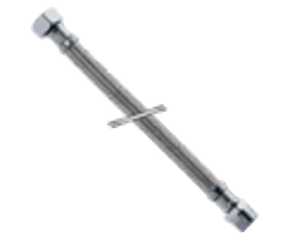 Aanvoerflexibel vlechtwerk inox doorlaat D13 3/4"MF L300mm volle doorlaat