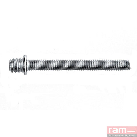 Ram draadnippel verzinkt staal voor Ramfix 5x65 100stuks