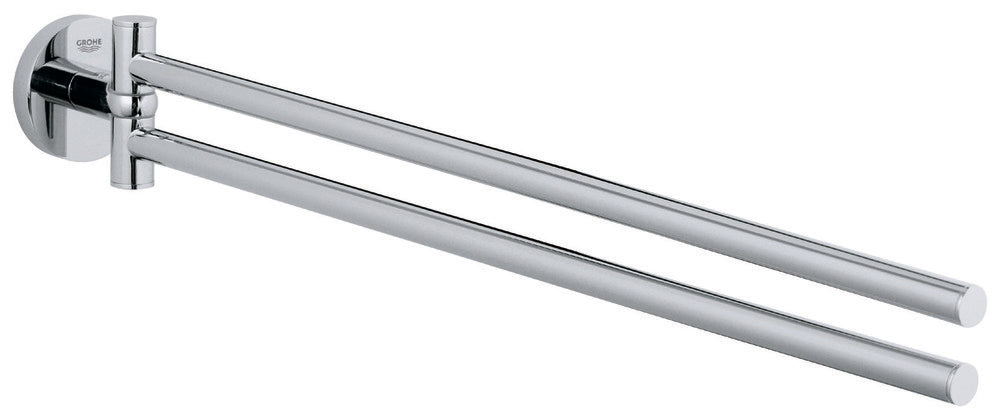 Grohe Essentials handdoekhouder dubbel metaal draaibaar verborgen chroom