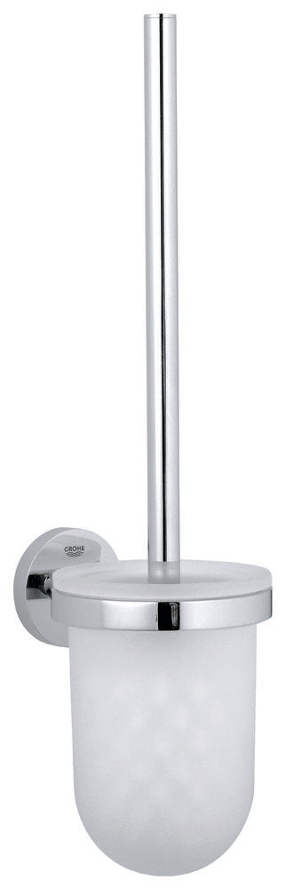 Grohe Essentials wc-borstel glas metaal wand verborgen chroom
