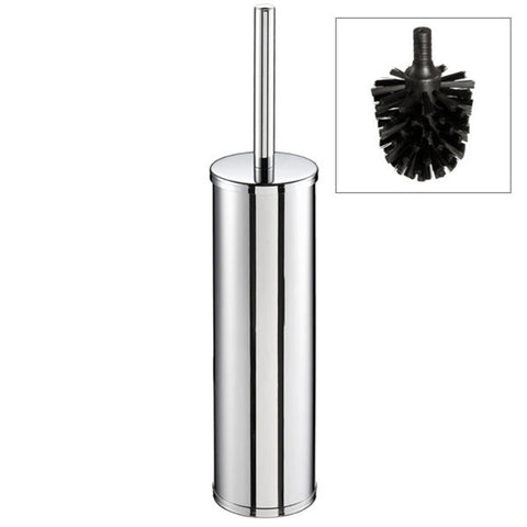 Geesa Nemox wc-borstel wand zwart verchroomd messing