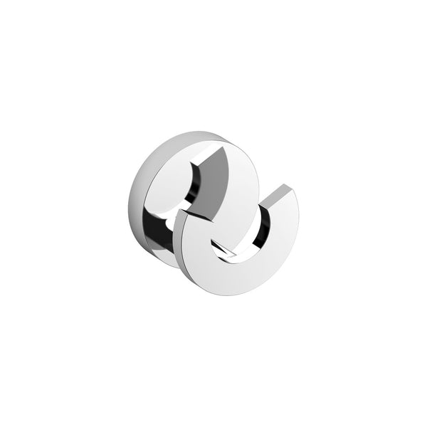 Clou Flat kleerhaak dubbel chroom